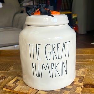 Rae Dunn x Peanuts Halloween Ceramic Canister